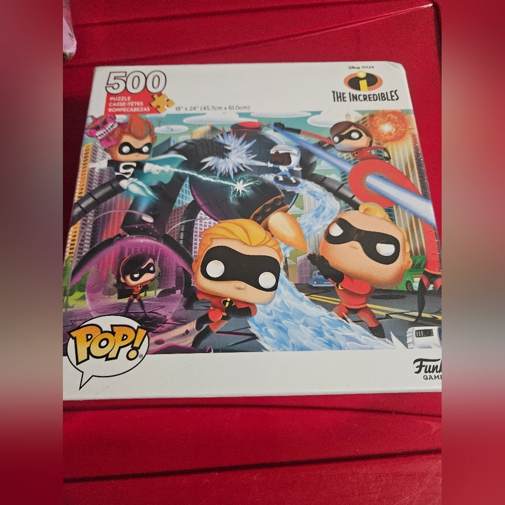 Funko Pop! Puzzles - Disney Pixar The Incredibles: 500 Piece Puzzle: NEW IN BOX